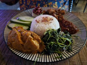 Nasi lemak at The Hungry Tapir in Kuala Lumpur