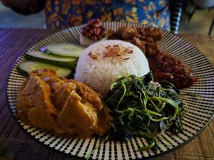 Nasi lemak at The Hungry Tapir in Kuala Lumpur