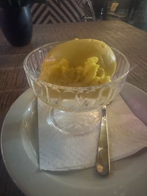 Mango ice cream   at The Hungry Tapir in Kuala Lumpur