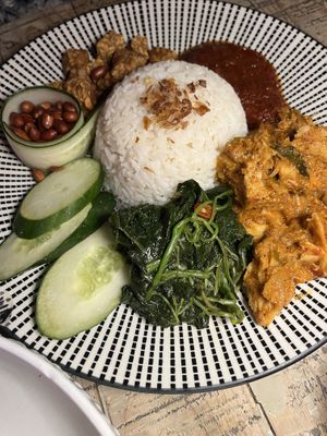 Nasi Lemak  at The Hungry Tapir in Kuala Lumpur
