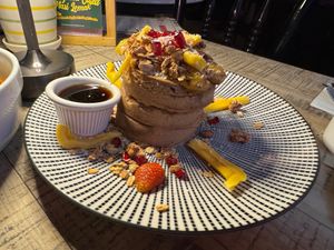 nangka pancakes at The Hungry Tapir in Kuala Lumpur