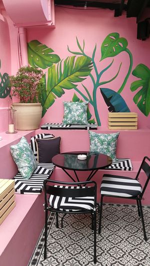 instagrammable spot behind at The Hungry Tapir in Kuala Lumpur