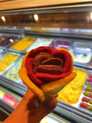 Presentación perfecta at Amorino in Venice