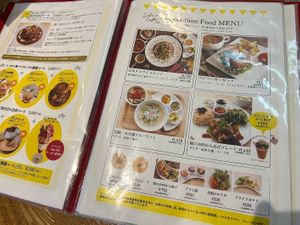 menu at Sobe's Cafe in Hanamaki