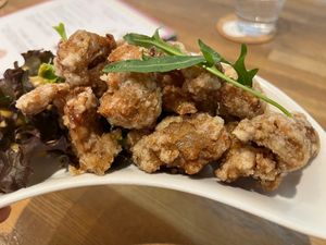 vegan karaage at Sobe's Cafe in Hanamaki