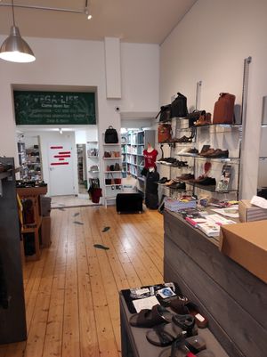 Inside the shop at VEGA-LIFE in Amsterdam