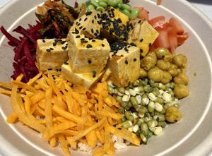 Asian Fusion Power Bow with brown rice   at Copper Branch - Argentia Rd in Mississauga