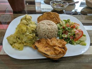 Lunch of the day. Very good! at Prana Veggie in Quito