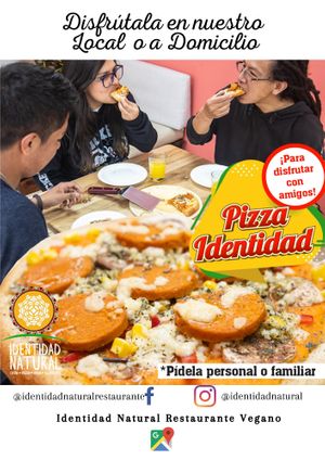Tenemos varias opciones de Pizza Vegan personal y para compartir at Prana Veggie in Quito