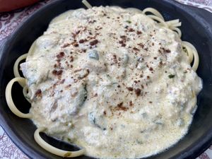 Pasta Alfredo  at Prana Veggie in Quito