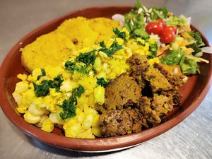 MOPEPILLO
A veganized traditional ecuadorian food.  at Prana Veggie in Quito