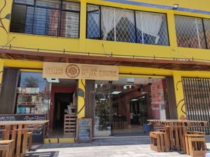 Outside at Prana Veggie in Quito