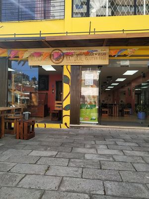 Entrance at Prana Veggie in Quito