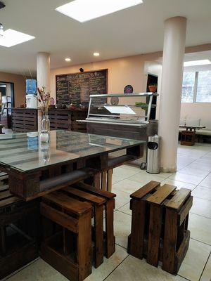 Inside at Prana Veggie in Quito