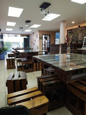 Inside at Prana Veggie in Quito