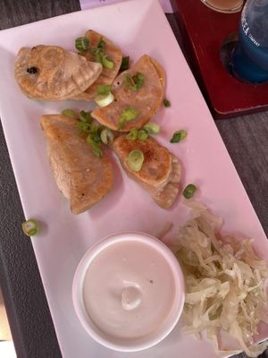 Pierogies at The Panacea Restaurant in Wilmington