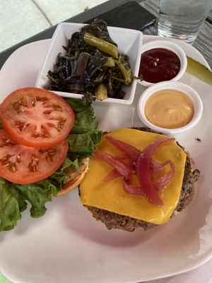 Burger at The Panacea Restaurant in Wilmington