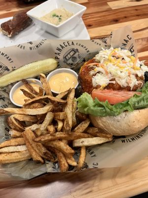 Carolina All the Way Burger   at The Panacea Restaurant in Wilmington