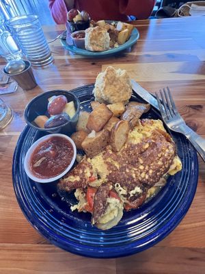Pimento Cheese Omelet   at The Panacea Restaurant in Wilmington
