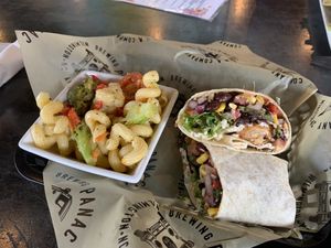 Special: chicken burrito w/ jalepeno sauce  at The Panacea Restaurant in Wilmington