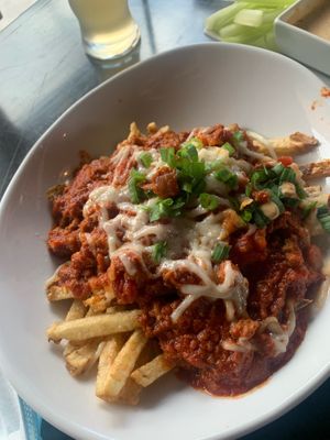 chili cheese fries  at The Panacea Restaurant in Wilmington