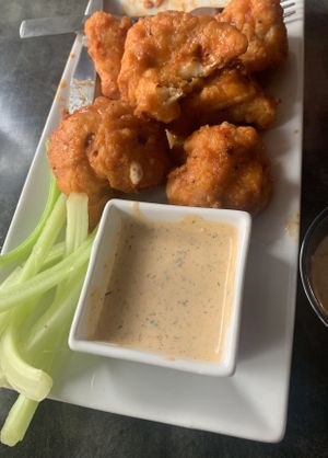 buffalo cauliflower   at The Panacea Restaurant in Wilmington