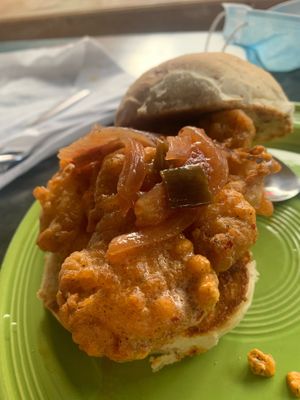 Nashville hot cauliflower sandwich   at The Panacea Restaurant in Wilmington