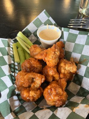 Buffalo Cauliflower Wings. So good  at The Panacea Restaurant in Wilmington