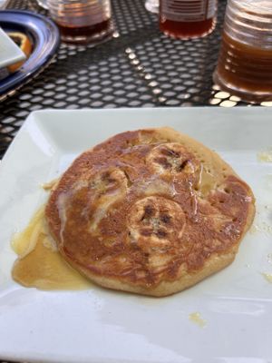 Banana pancakes!!!  at The Panacea Restaurant in Wilmington