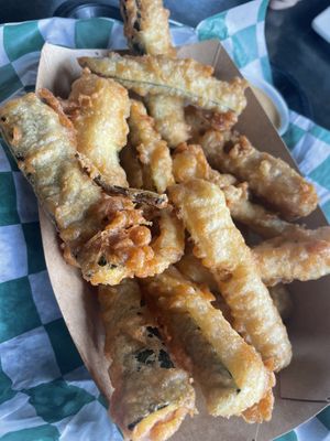 These were a special! Fried Zucchini! So good!   at The Panacea Restaurant in Wilmington