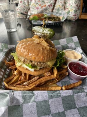 The Trash Burger   at The Panacea Restaurant in Wilmington
