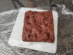 Chocolate chip brownie, delicious!! at The Panacea Restaurant in Wilmington