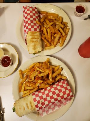 falafel wraps!! Amazing food!!  at The 755 in Niagara Falls