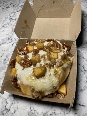 Apple peacan pie super sweet   at Cinnaholic in Schaumburg