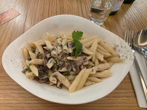 Pasta Funghi in vegan at Vapiano in Stuttgart