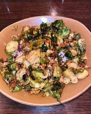 Brussels sprouts  at Blind Faith Cafe in Evanston