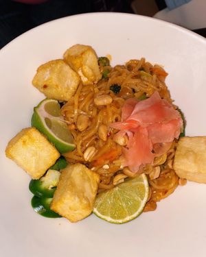 Pad thai  at Blind Faith Cafe in Evanston