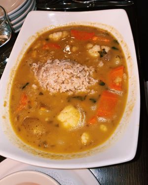 Red curry  at Blind Faith Cafe in Evanston