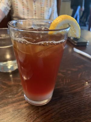 Peach Tea  at Blind Faith Cafe in Evanston