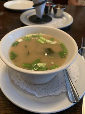 Miso Soup  at Blind Faith Cafe in Evanston
