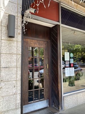 Entrance  at Blind Faith Cafe in Evanston