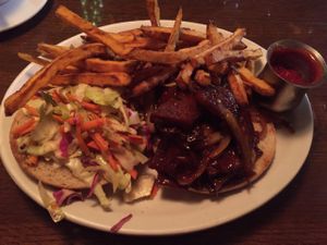 BBQ seitan at Blind Faith Cafe in Evanston