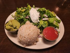 Black Bean Tostadas at Blind Faith Cafe in Evanston
