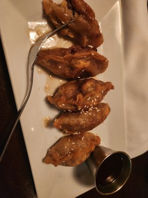 Fried Dumplings at Blind Faith Cafe in Evanston
