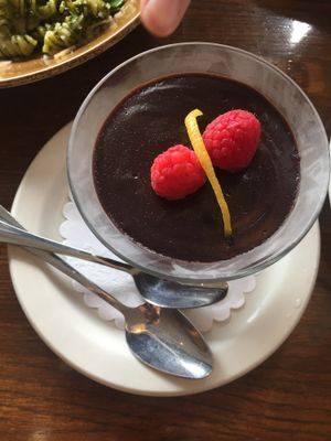 Belgian Chocolate Pudding.... sooo good!!! at Blind Faith Cafe in Evanston