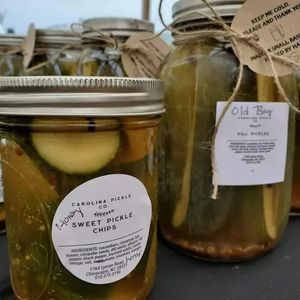 Gotta love Carolina pickles at The Market at Cedar Point in Cedar Point