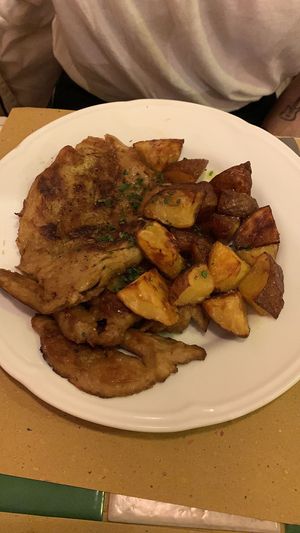 seitan e patate  at Osteria VegGente in Marino