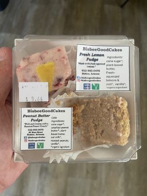 Vegan Fudge! at Bisbee Good Cakes in Bisbee