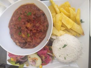 Chili beans at Fat Cats Bar in Albufeira