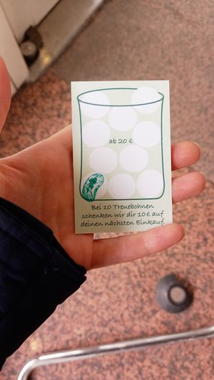 kundenkarte at Unverpackt in Weinheim